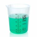 Globe Scientific 1000mL Beaker, Diamond Essentials, Griffin Style, Low Form, Printed Graduations, PP, 3PK 3650-1M